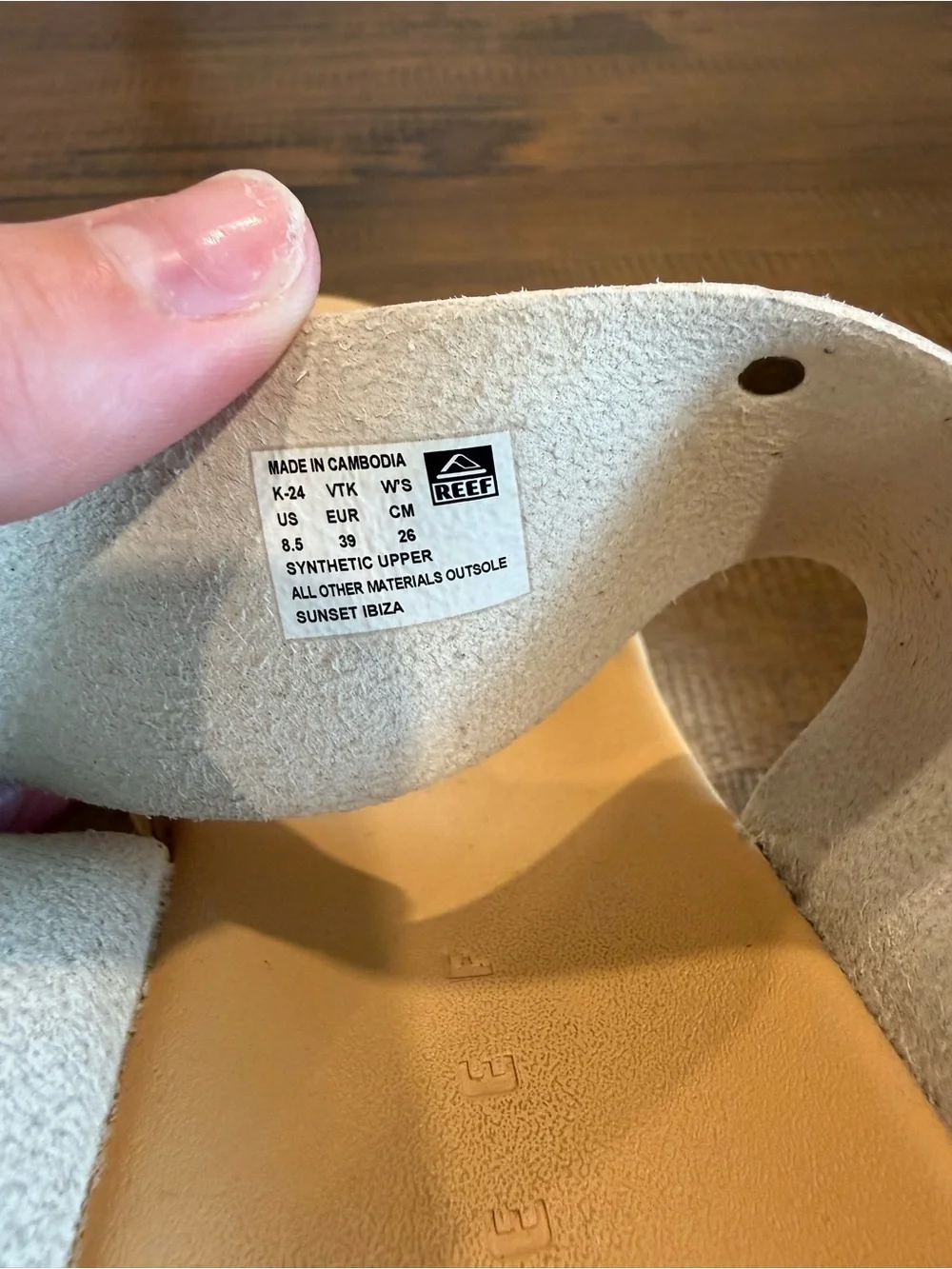 Reef Ibiza White Double-Strap Cork Wedge Slides